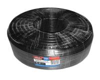 Кабель коаксиальный RG-6U, 75 Ом (CU, оплетка 32 нити AL), наружный, черный (100м) NETKO Optima
