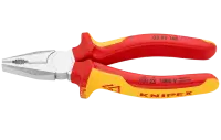 KN-0306160 Плоскогубцы комбинированные VDE, 160 мм, хром, 2-комп диэлектрические ручки