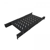 Универсальная полка  2U глубина по полотну 750мм для шкафов глубиной 1000-1200мм (усиленная до 250кг), RAL 9005