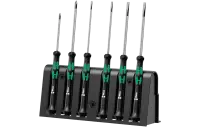 WE-118152	2035/6 B Kraftform Micro Набор отвёрток прецизионных + подставка, 6 пр., PH 0x60/1x80, SL 0.40x2.5x80/0.50x3.0x80/0.60x3.5x80/0.80x4.0x80