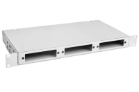 КТ-КС-1U-8-SC | Кросс оптический стоечный 8 портов SC, с кассетой, 1U