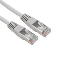 Шнур коммутационный, патч-корд F/UTP RJ45-RJ45, CAT 5e, LSZH серый, 1м REXANT
