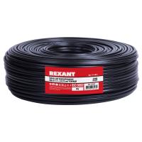 Кабель КВК-П-1,5+2x0,75 мм² (Cu/Cu) черный, 200 м, REXANT