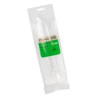 Стяжки 250х4мм белые (100шт) нейлон -40...85°C КСС (Fortisflex)