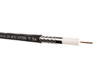 Кабель коаксиальный RG-11U, 75 Ом (CCS, оплетка 96 нитей AL), наружный, черный (305м) NETKO Optima