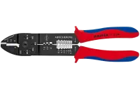 KN-9722240	Пресс-клещи, 3 гнезда, изол. кабельные наконечники и соединители 0.5-6.0 мм², неизол. открытые штекеры 6.3 мм: 0.5-2.5 мм², 240 мм