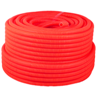 Труба гофрированная 20мм FRHF с зондом легкая 100м красная