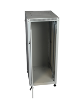 изображениеB256060GWTWOF-RU | Шкаф телекоммуникационный напольный 25U 19" серверный 600х600 серый, дверь стекло