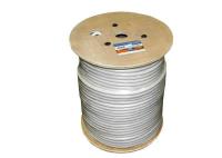 Кабель коаксиальный RG213, 50 Ом (CU, оплетка 144 нити CU), белый (100м) NETKO Optima