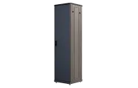 Шкаф телекоммуникационный напольный 19", 47U (800x800), ШТ-НП-М-47U-800-800-М-Ч, передняя дверь металл, черный ССД