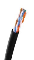 картинка кабель категории 5e, u/utp, 4 пары, 24 awg, нг(a)-hf, внутренней прокладки, черный, коробка 305 м
