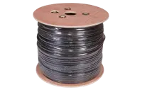 01-0046 REXANT Кабель витая пара UTP 4PR 24AWG, CAT5e наружный (OUTDOOR) + ТРОС*1 (бухта 305 м)