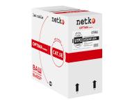 картинка кабель utp2 cat.5e, одножильный, 305м, cca, нг(а)-hf lszh, оранжевый netko optima