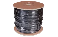 01-0144 Кабель витая пара REXANT FTP 4PR 24AWG, CAT5e, наружный (OUTDOOR) + ТРОС*1 (бухта 305 м)