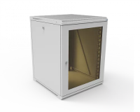 изображениеКТ-ШТНР-З-15U-600х600-СС | Шкаф телекоммуникационный настенный разборный, боковые стенки на замках, 19" 15U 600x600 дверь стекло серый