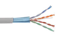 LC1-C5E04-321 ITK Кабель связи витая пара F/UTP, кат.5E 4x2х24AWG solid, LSZH, 305м, серый