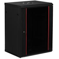 изображениеC186045BWTWOF | Шкаф телекоммуникационный 19 дюймов 18U 600х450мм настенный черный