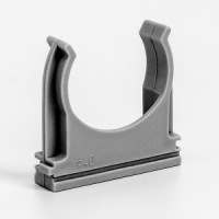 Крепеж-клипса для труб d40 мм, серая