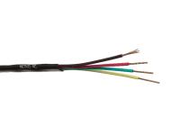 Кабель Телефонный 4с, CCS, 100м, плоский, черный NETKO Optima