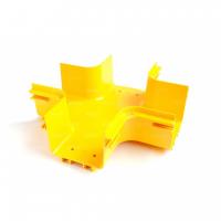 Х-соединитель оптического лотка NTSS 60*60 мм, желтый