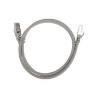 Патч-корд F/UTP, CAT 6, RJ45-RJ45, 26AWG, LSZH, серый, 1м REXANT