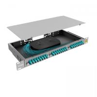Кросс 19" NTSS PREMIUM, предсобранный 1U, 16 портов LC/UPC duplex, 50/125 мкм OM3