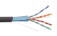 LC3-C5E04-339 ITK Каб. вп F/UTP, кат.5E 4х2х24AWG solid, LDPE, 305м, чер.