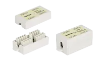 23533 Hyperline CA-IDC-C5e-WH Проходной адаптер (coupler), Dual IDC, категория 5e, 4 пары