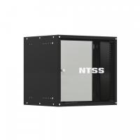 изображениеШкаф настенный телекоммуникационный NTSS LIME 12U 550х450х635мм, 2 профиля 19, дверь стеклянная, боковые стенки несъемные, разобранный, черный RAL 9005