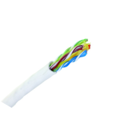 картинка 19c-u6-27wt-b305 кабель категории 6, u/utp, 4 пары, 24 awg, нг(a)-hf, slim line, внутренней прокладки, белый, коробка 305 м