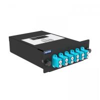 Кассета кроссовая NTSS PREMIUM 1 разъем MTP/UPC (male) 50/125 OМ3, на 12 LC/UPС (6 DLC/UPC), полярность А, черный