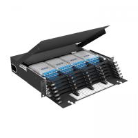 Кросс распределительный стоечный выдвижной 19” NTSS PREMIUM RRDC 2U, 24 CSM MTP кассет, черный