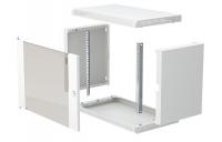 изображениеШкаф телекоммуникационный настенный разборный 19”,9U(600x350), ШТ-НСр-9U-600-350-С дверь стекло ССД