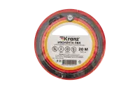 KR-09-2604 Изолента ПВХ KRANZ 0.13х15 мм, 20 м, красная упаковка 10 роликов