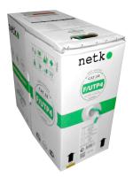 картинка кабель f/utp 4 (ftp4) cat.5e, 4 пары 24 awg bc, экранированный, 305м, нг(а)-lsltx, зеленый; одножильный, fluke test, netko expert скс