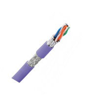 картинка 19c-sf-05vl-r500 кабель категории 7a, s/ftp, 4 пары, нг(а)-lsltx, общий экран, индивидуально экранированные пары, внутренней прокладки, фиолетовый, катушка 500 м