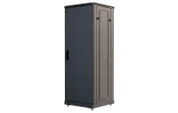 изображениеШкаф телекоммуникационный напольный 19", 27U(600x800), ШТ-НП-М-27U-600-800-М-Ч, передняя дверь металл, черный ССД