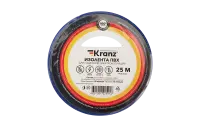 KR-09-2205 Изолента ПВХ KRANZ 19 мм х 25 м, синяя, упаковка 5 роликов