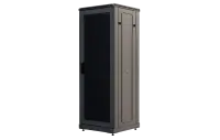 Шкаф телекоммуникационный напольный 19", 33U(600x600), ШТ-НП-М-33U-600-600-П-Ч, передняя дверь перфорация, черный ССД