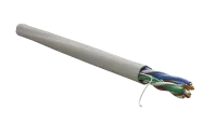 WRline WR-UTP-4P-C5E-L-PVC-GY Кабель витая пара, неэкранированный U/UTP, категория 5e, 4 пары (0,48 мм), одножильный, внутренний, PVC нг(А)-LS, серый, 305 м