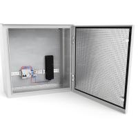изображение19" настенный термошкаф 9U 600x500мм с обогревом 100W, IP55