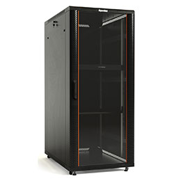 изображениеHyperline TTB-2268-AS-RAL9004 Шкаф напольный 19-дюймовый, 22U, 1166x600х800 мм (ВхШхГ), передняя стеклянная дверь со стальными перфорированными боковинами, задняя дверь сплошная, ручка с замком, крыша нового типа, цвет черный (RAL 9004) (разобранный)