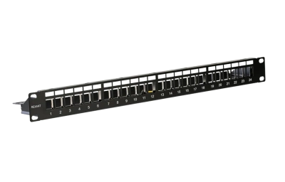 02-0054 REXANT PRO Патч-панель наборная 19", 1U, 24 порта, STP