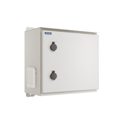 Шкаф настенный NTSS WTR (ШхВхГ) 400x400x300 мм, с монтажной платой, IP55, серый RAL7035