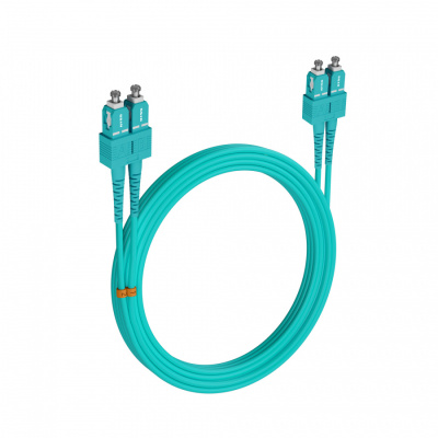 Шнур оптический NTSS PREMIUM dpc SC/UPC-SC/UPC 50/125 OM3 3.0мм 25м LSZH (патч-корд)