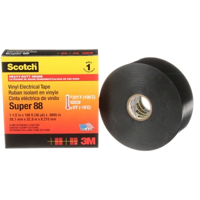 Scotch Super 33+ изоляционная лента высшего класса, 38мм х 20м х 0,18мм