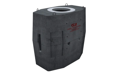 Колодец ККСр-3-10 ГЕК-ССД (В20) в двухслойной битумно-латексной гидроизоляции