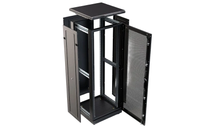 изображениеШкаф телекоммуникационный напольный 19", 27U(600x1000), ШТ-НП-М-27U-600-1000-П-Ч, передняя дверь перфорация, черный ССД