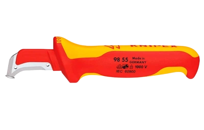 KN-9855 Нож с пяткой для снятия изоляции KNIPEX 98 55