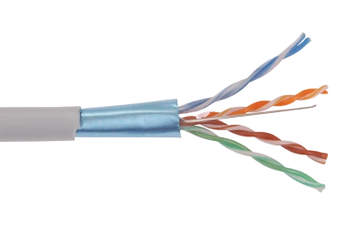 LC1-C5E04-321 ITK Кабель связи витая пара F/UTP, кат.5E 4x2х24AWG solid, LSZH, 305м, серый